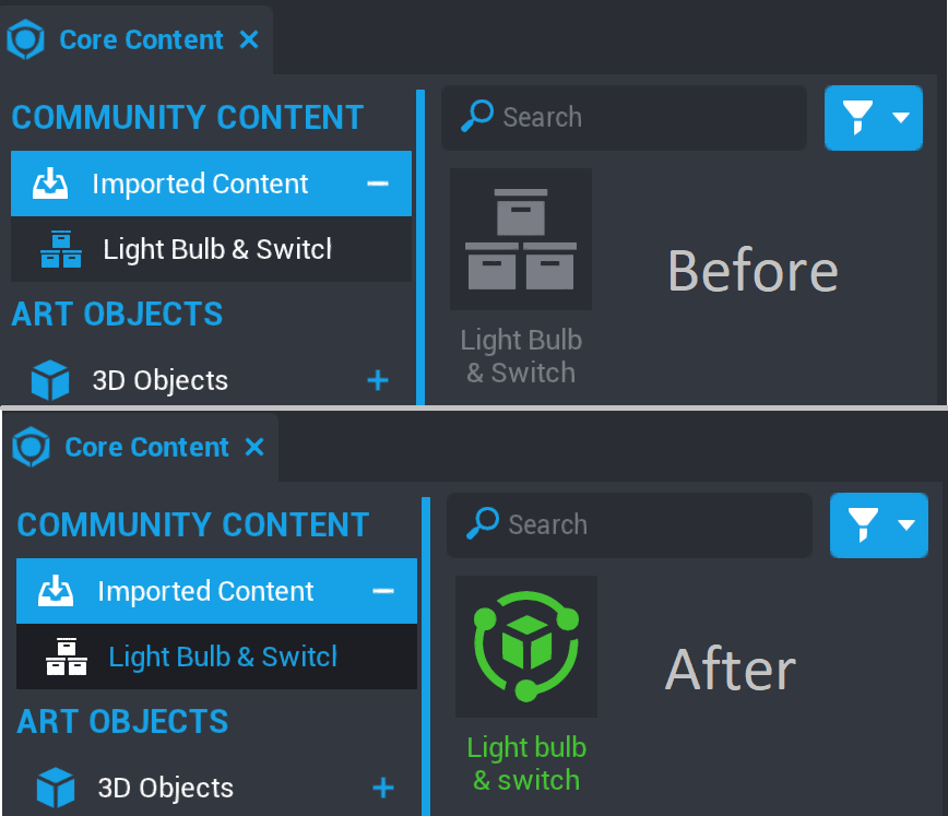 Open Light Switch Template