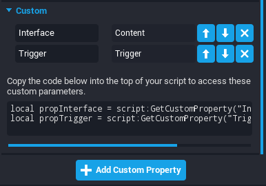 Toggle On Trigger Custom Properties