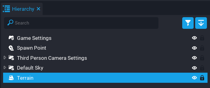 Select Terrain From Hierarchy